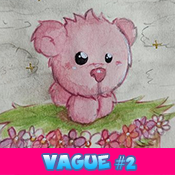 Portrait d'un ourson rose !